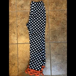 Great for Fall and Halloween! Ruffle pants-Sz6-GUC